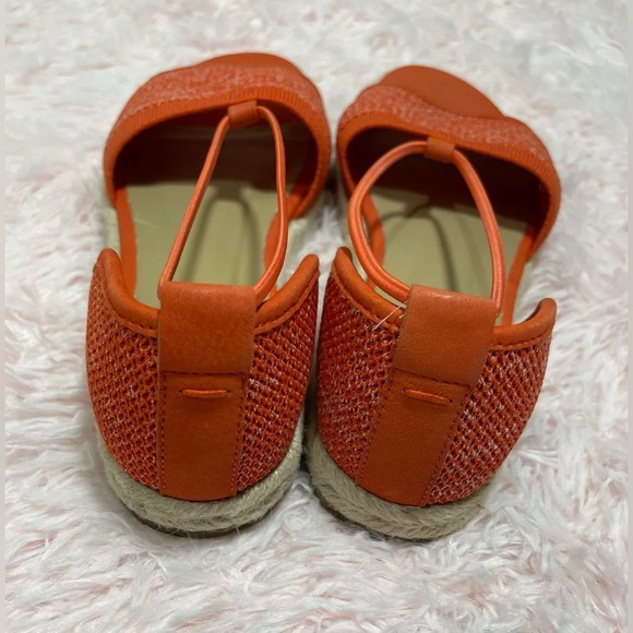 Eileen Fisher Mews Magma Melange Orange Stretch Espadrilles Flat Sandals Sz 6.5 - Picture 6 of 14